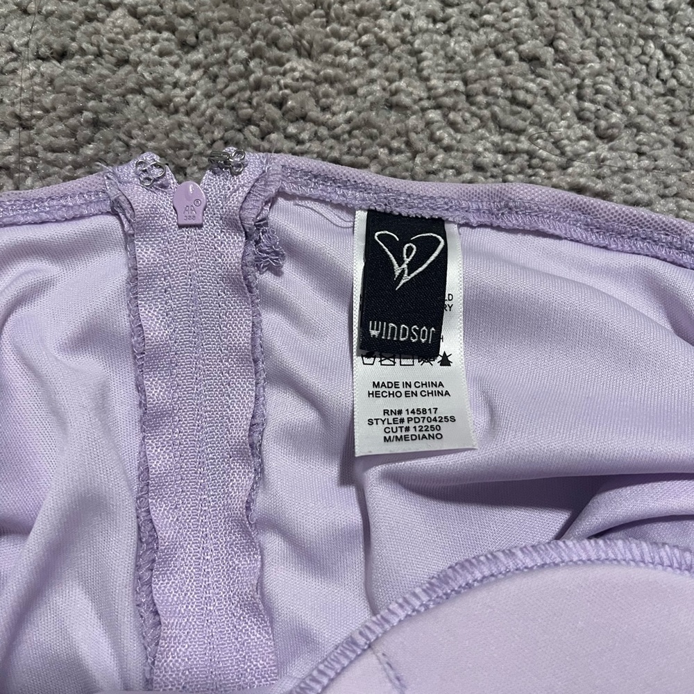 windsor off-shoulder mini dress lilac purple - Picture 3 of 3
